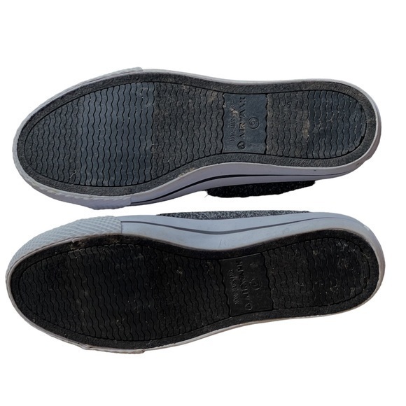 6 Women’s Airwalk Slip On Sneakers - Open Heel Elastic Tennis Shoes Heather Grey - Picture 4 of 5